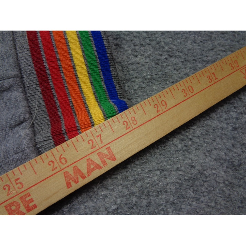 Aviator Nation Sweatpants Womens S Gray Neon Striped Classic Comfort - Picture 11 of 12